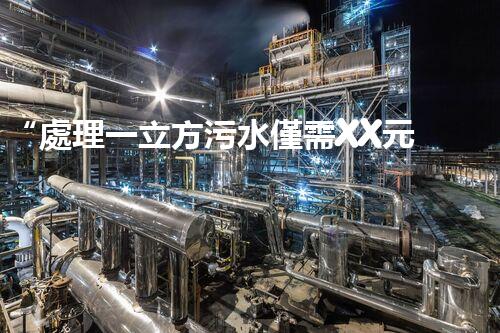 “處理一立方污水僅需XX元，環(huán)保創(chuàng)新引領以后！”